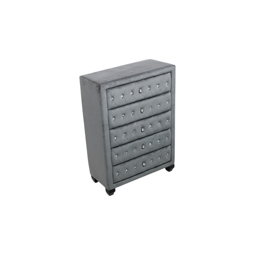Rosdorf Park Rausch Tufted Velvet Upholstered Chest, image 4