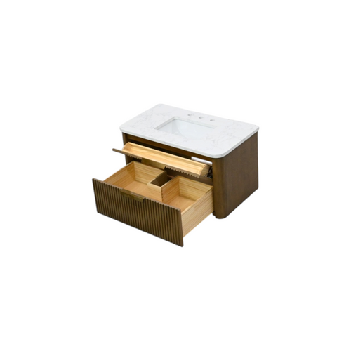 Ebern Designs Liljan Wall-Mounted Single Bathroom Vanity, image 6