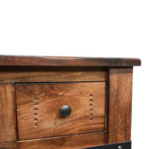 Millwood Pines Dobby 3 Drawer Kitchen Island With 2 Sliding Doors, 2 Mesh Doors On Each Side, image 10