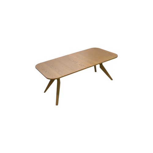 George Oliver 78"–96" Oak Veneer Extendable Rectangular Dining Table for 6‑8, image 2