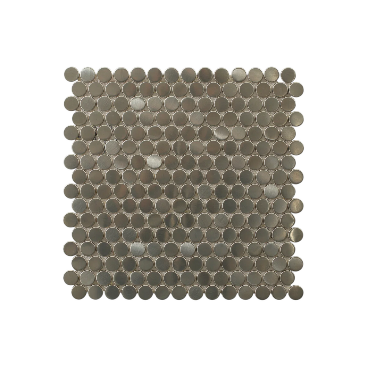 Bond Tile Stainless Steel Stainless Steel Penny Round Mosaic Wall Tile