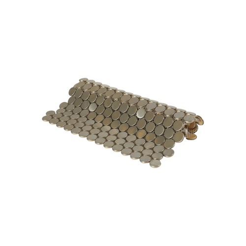 Bond Tile Stainless Steel Stainless Steel Penny Round Mosaic Wall Tile, image 3