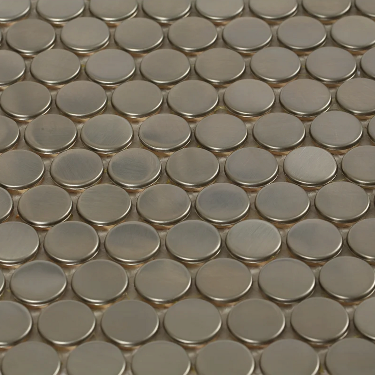 Bond Tile Stainless Steel Stainless Steel Penny Round Mosaic Wall Tile