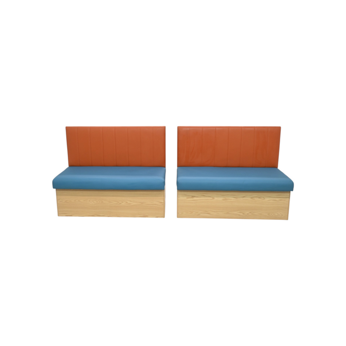 Canadian Linen Restaurant Bar Cafe Noodle shop Grill house Bench Faux Leather Upholstered Bench (Set of 2), image 2