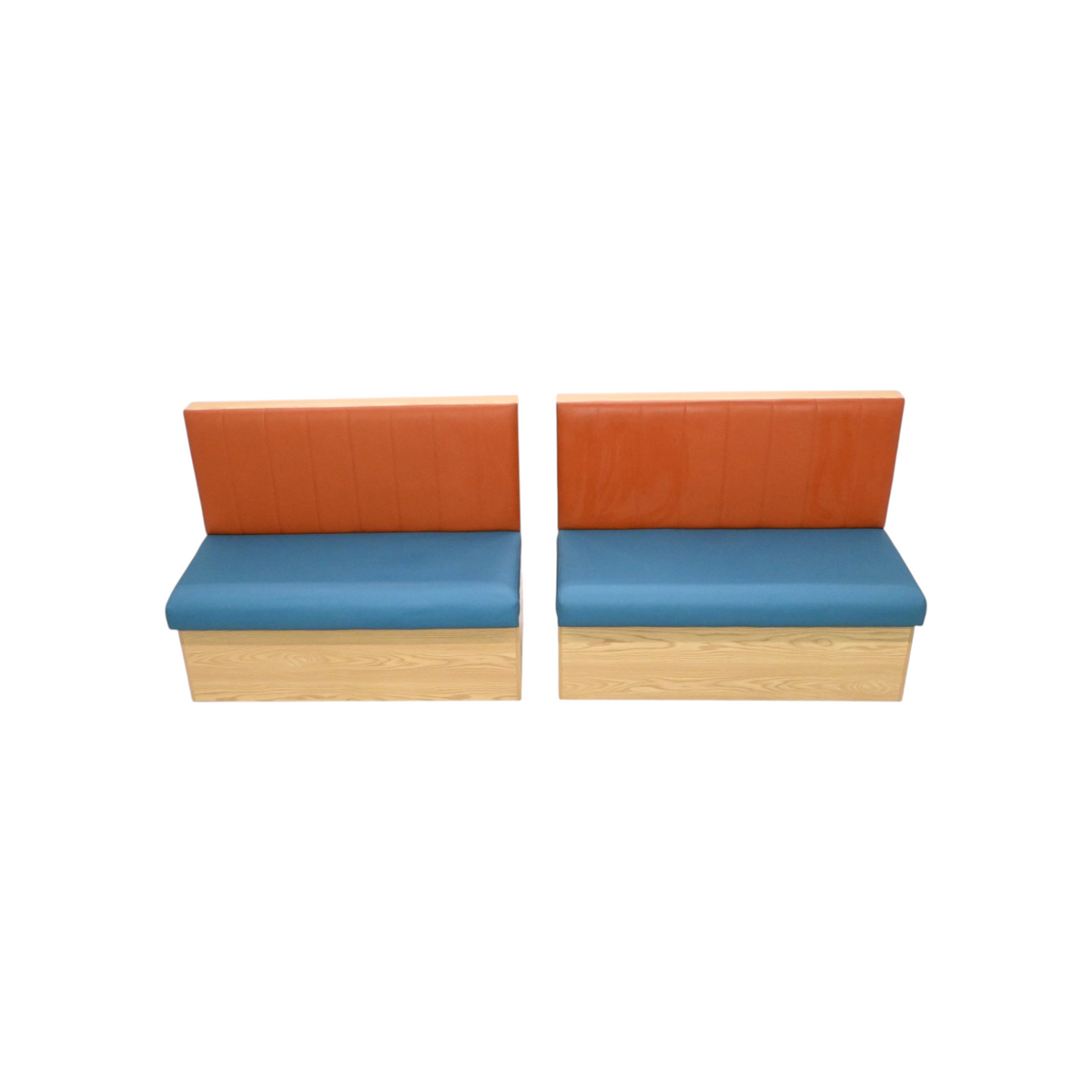 Canadian Linen Restaurant Bar Cafe Noodle shop Grill house Bench Faux Leather Upholstered Bench (Set of 2)