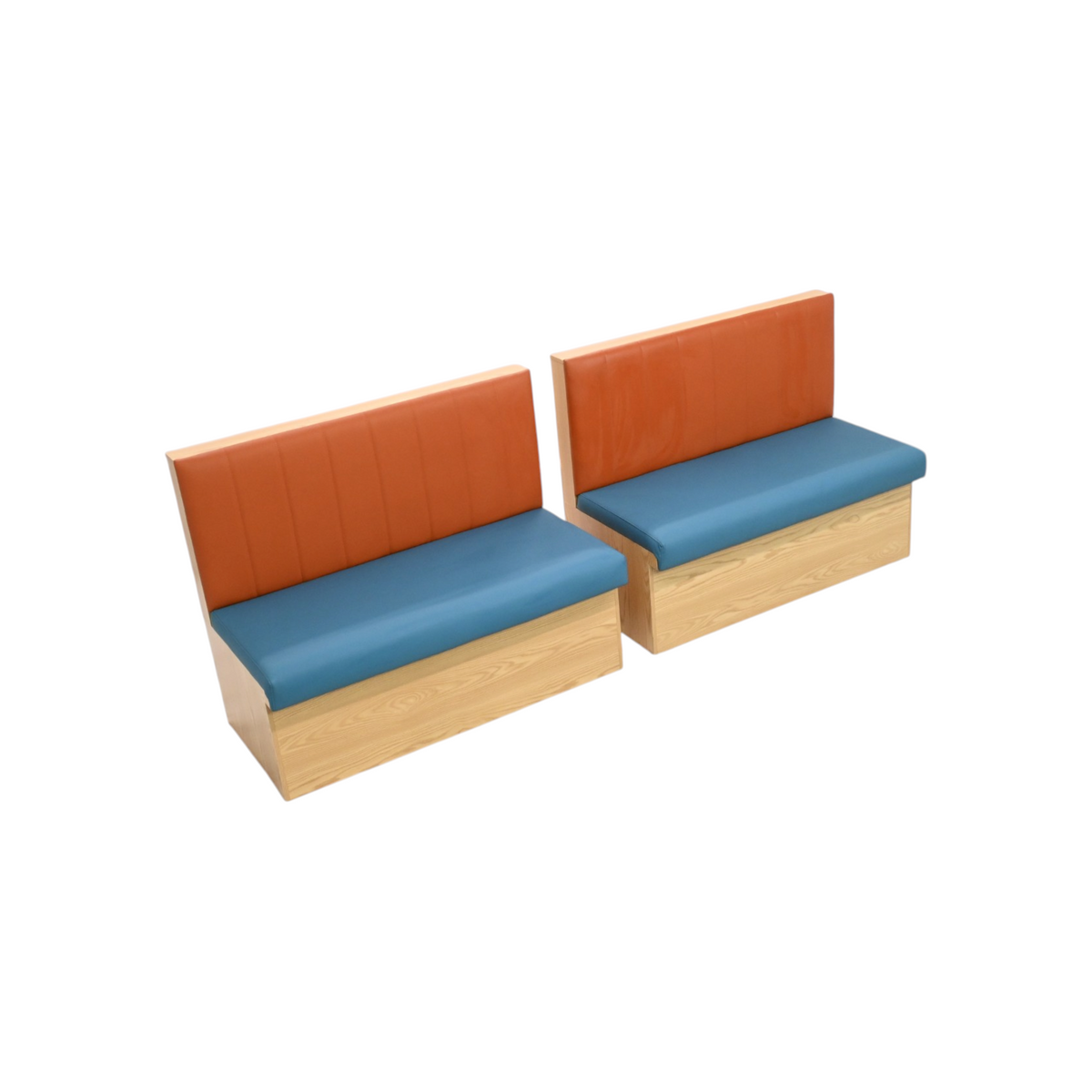 Canadian Linen Restaurant Bar Cafe Noodle shop Grill house Bench Faux Leather Upholstered Bench (Set of 2)