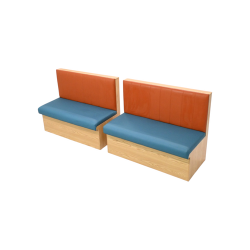 Canadian Linen Restaurant Bar Cafe Noodle shop Grill house Bench Faux Leather Upholstered Bench (Set of 2), image 5