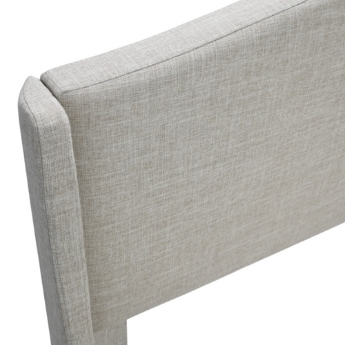 Martha Stewart Amelia Upholstered Platform King Bed With Curved Headboard, image 6