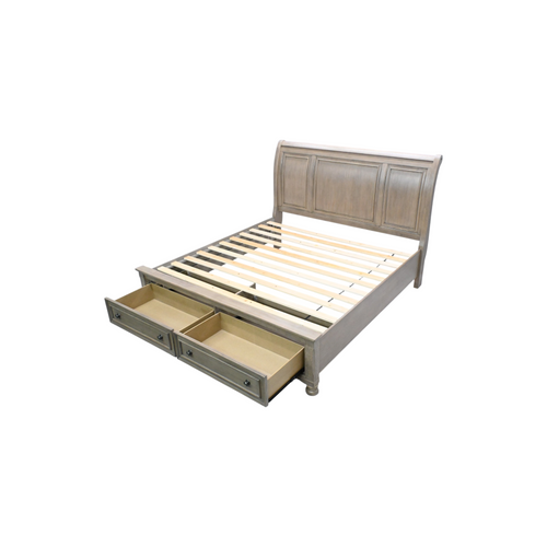 Lark Manor Alek Transitional Storage Platform Queen Bed with Dovetail Footboard Drawers, image 6