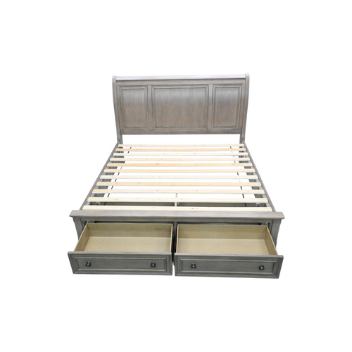 Lark Manor Alek Transitional Storage Platform Queen Bed with Dovetail Footboard Drawers, image 9
