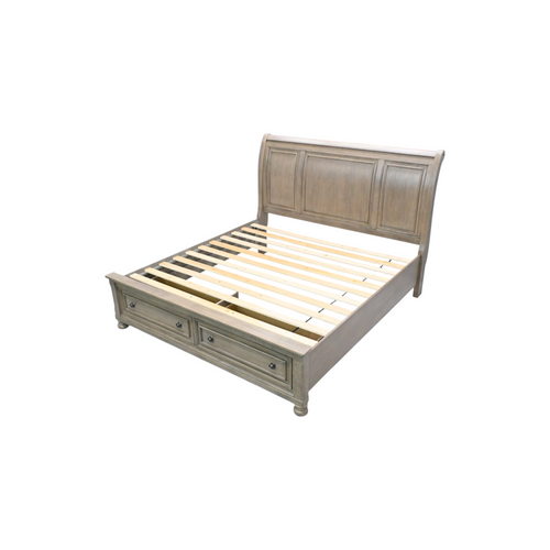 Lark Manor Alek Transitional Storage Platform Queen Bed with Dovetail Footboard Drawers, image 5