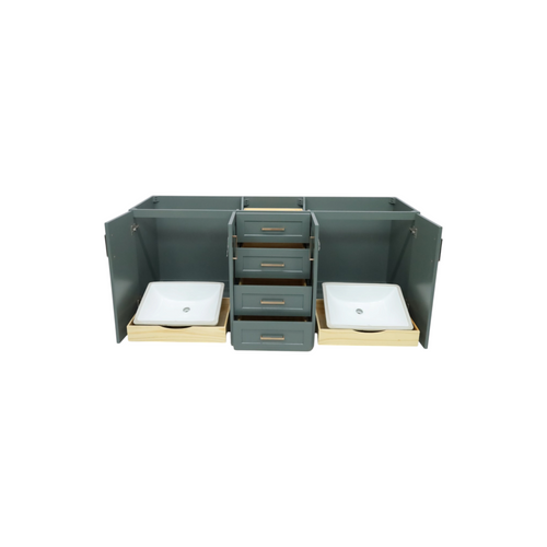 Ariel Bath 72" Double Bathroom Vanity Base Only, image 6