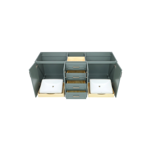 Ariel Bath 72" Double Bathroom Vanity Base Only, image 9