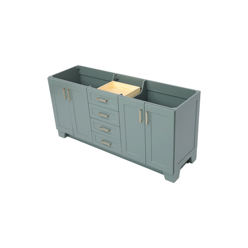 Ariel Bath 72" Double Bathroom Vanity Base Only, image 5