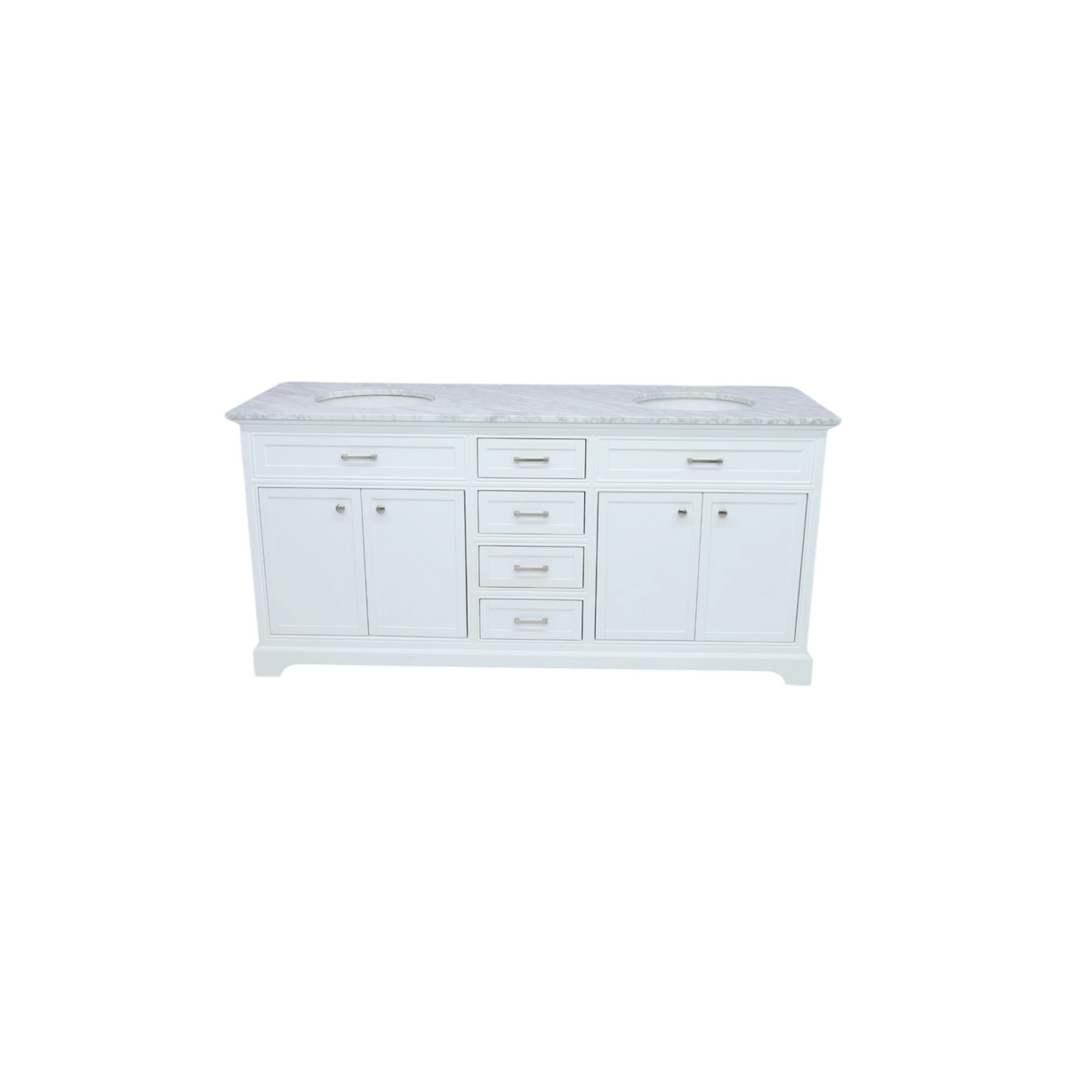 Birch Lane Hermes 72'' Double Bathroom Vanity with Marble Top