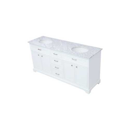 Birch Lane Hermes 72'' Double Bathroom Vanity with Marble Top, image 3