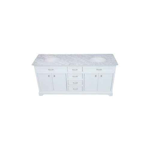 Birch Lane Hermes 72'' Double Bathroom Vanity with Marble Top, image 4