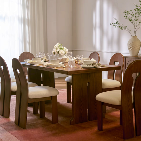 Castlery Tan France Avan Dining Table, for 6 people
