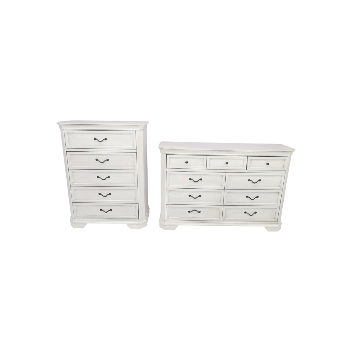 Charlton Home Cressa Traditional Wood 9-Drawer Dresser and 5-drawer Chest Set