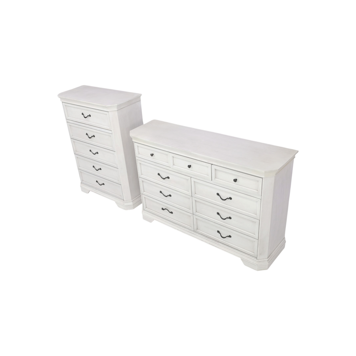 Charlton Home Cressa Traditional Wood 9-Drawer Dresser and 5-drawer Chest Set