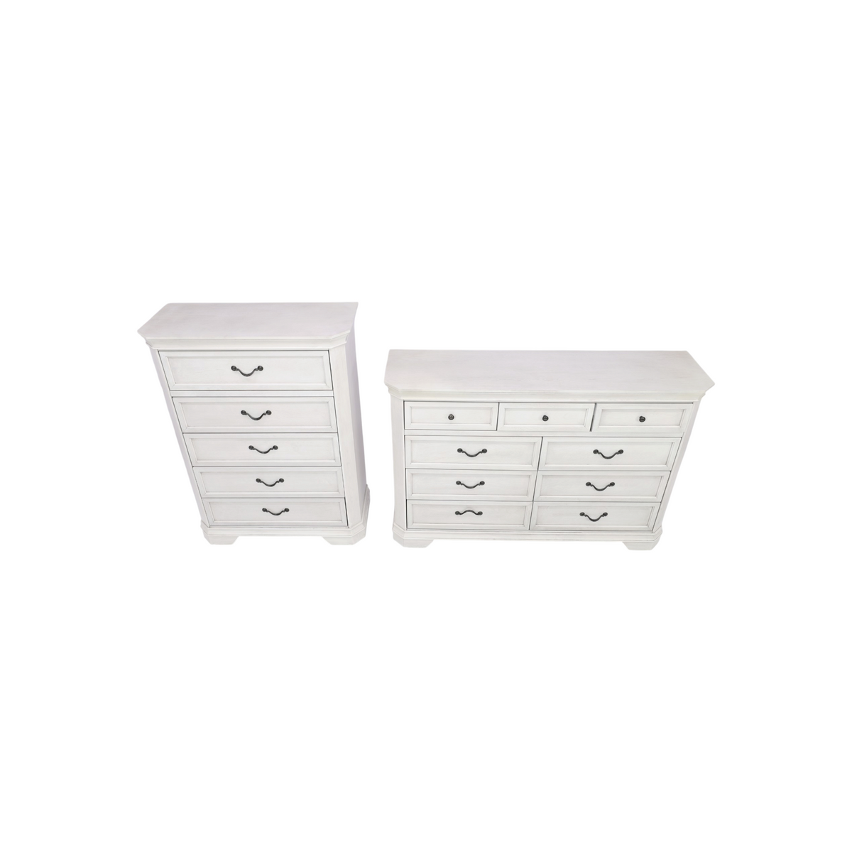 Charlton Home Cressa Traditional Wood 9-Drawer Dresser and 5-drawer Chest Set