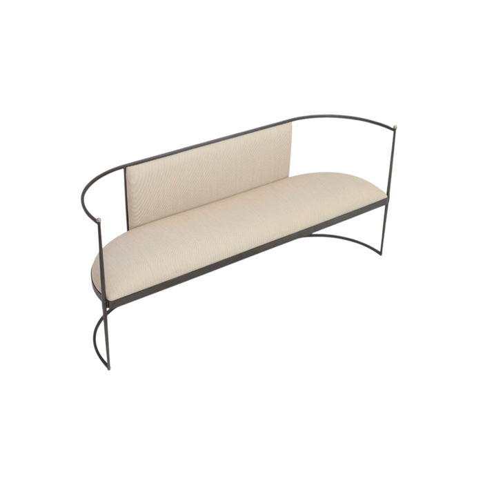 Caracole Toulouse Wool Upholstered Bench, image 3