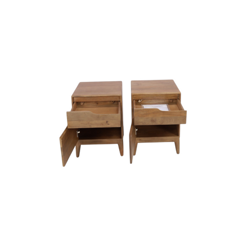 Tikamoon Gabrielle Solid Wood Nightstand Set of 2, image 7