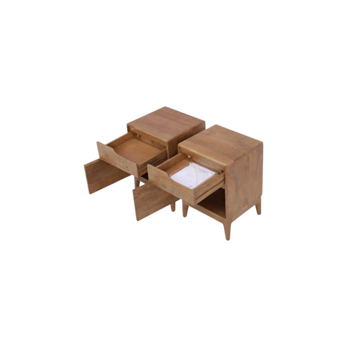 Tikamoon Gabrielle Solid Wood Nightstand Set of 2, image 8