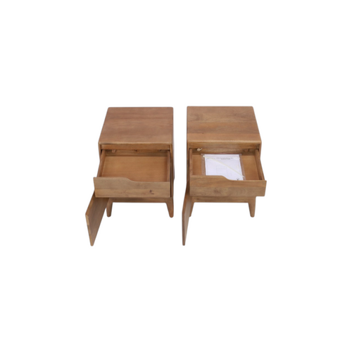 Tikamoon Gabrielle Solid Wood Nightstand Set of 2, image 9