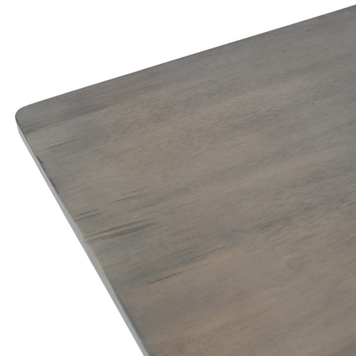 Rosalind Wheeler Florez Extendable Rectangle Solid Wood Dining Table in White and Grey, image 14