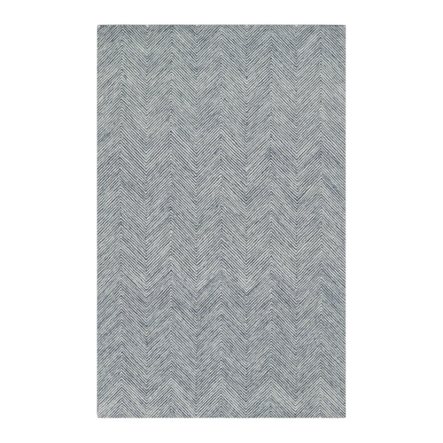 Birch Lane Wheaton Handmade Tufted Wool Denim/Beige Area Rug, image 2