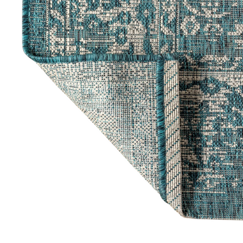 Jonathany Santa Monica SMB100C Teal/Gray Area Rug, image 3