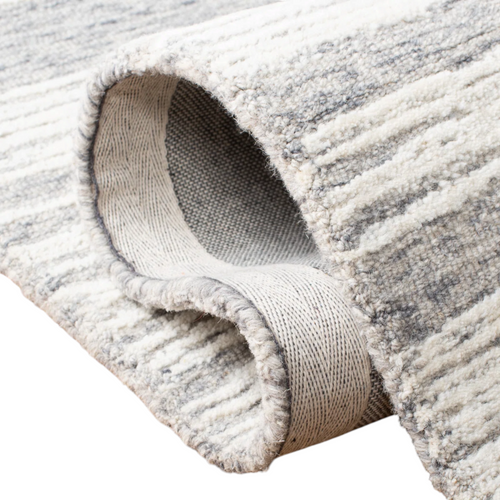 Beachcrest Home Wimmer Abstract Handmade Tufted Wool Ivory Area Rug, image 4