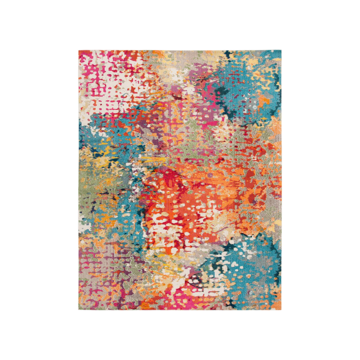 Langley Street Felty Abstract Ivory/Multi Area Rug