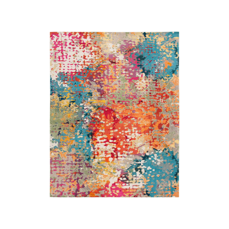 Langley Street Felty Abstract Ivory/Multi Area Rug