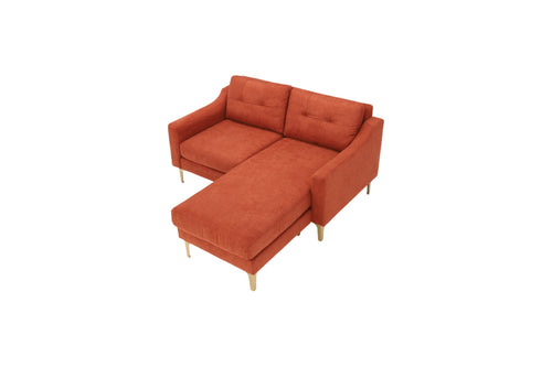 Burrow Nomad Loveseat with Ottoman - Sienna - Performance Brushed Chenille, image 6