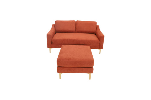 Burrow Nomad Loveseat with Ottoman - Sienna - Performance Brushed Chenille, image 7