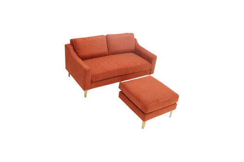 Burrow Nomad Loveseat with Ottoman - Sienna - Performance Brushed Chenille, image 8