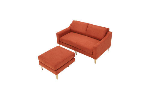Burrow Nomad Loveseat with Ottoman - Sienna - Performance Brushed Chenille, image 10