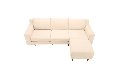 Burrow Mercer 4-Piece Reversible Chaise Sectional - Georgia Clay - Performance Chenille, image 3