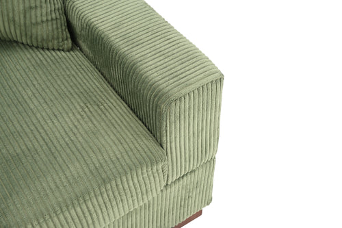 Ebern Designs Milbrey 2-Piece Corduroy Modular Sectional with Pillow Back, image 6