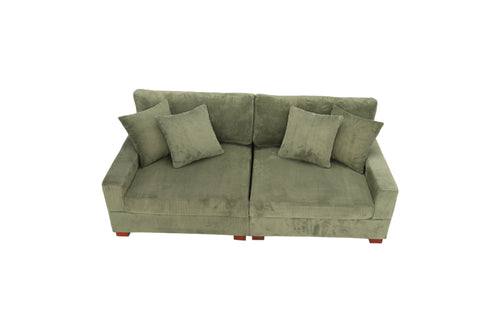 Ebern Designs Milbrey 2-Piece Corduroy Modular Sectional with Pillow Back, image 5