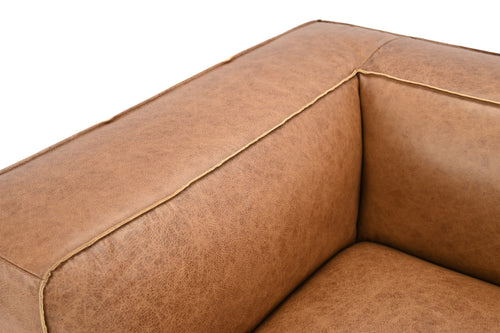 Latitude Run Latravion Genuine Leather Modern Sofa, image 6
