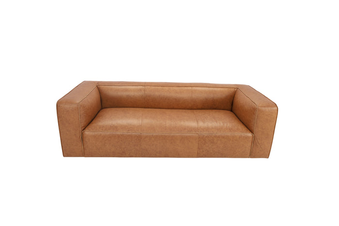 Latitude Run Latravion Genuine Leather Modern Sofa, image 2