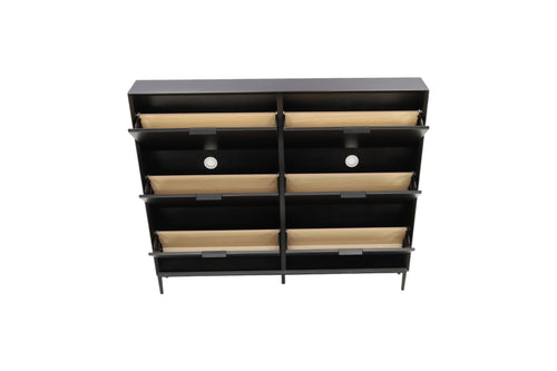 Hokku Designs Black Manufactured Wood Shoe Storage, image 8