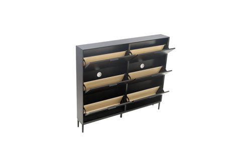 Hokku Designs Black Manufactured Wood Shoe Storage, image 7