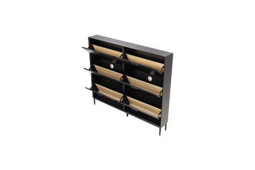 Hokku Designs Black Manufactured Wood Shoe Storage, image 9