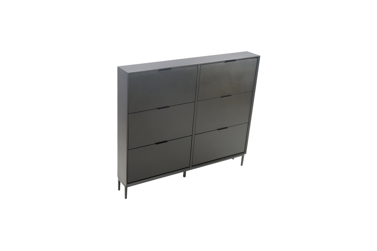 Hokku Designs Black Manufactured Wood Shoe Storage