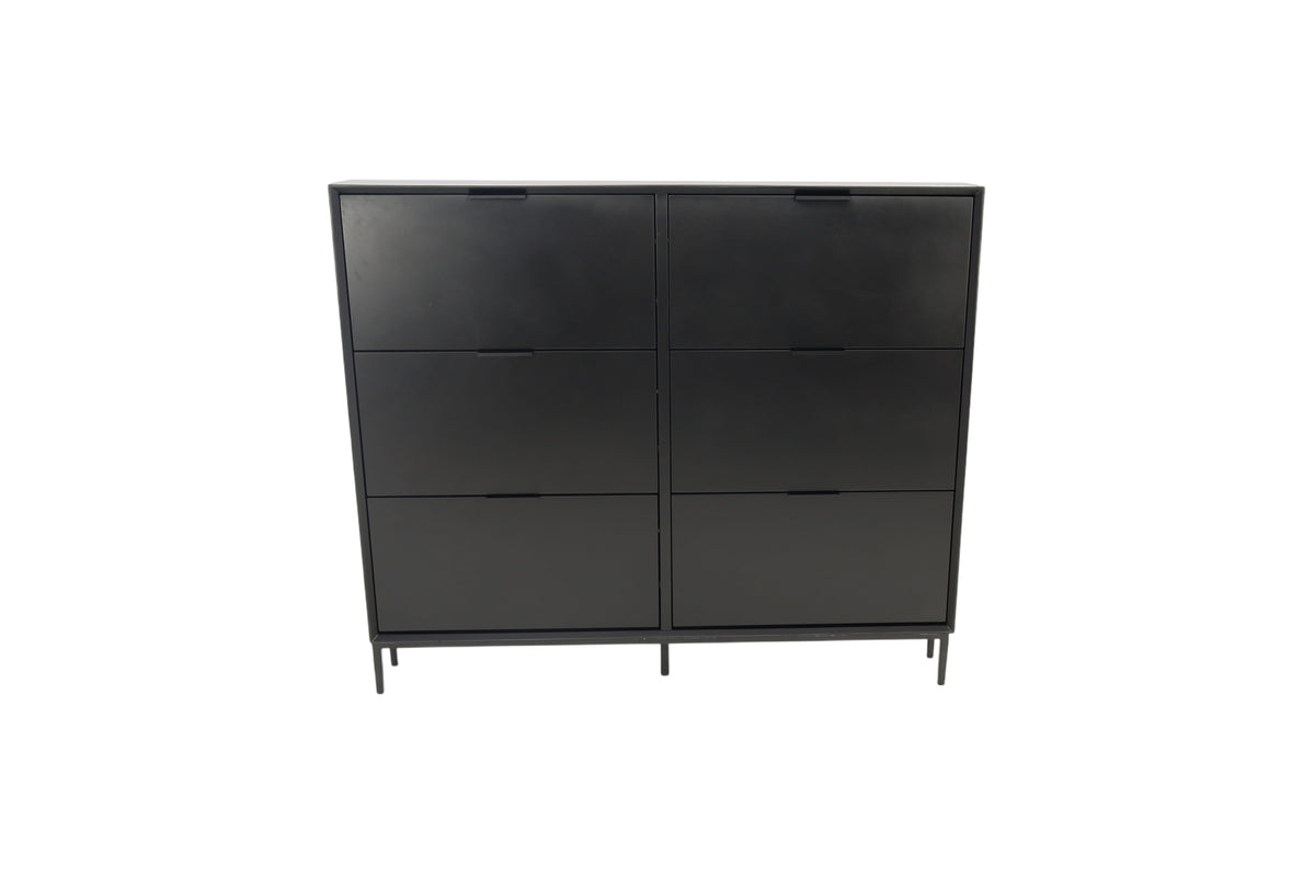 Hokku Designs Black Manufactured Wood Shoe Storage