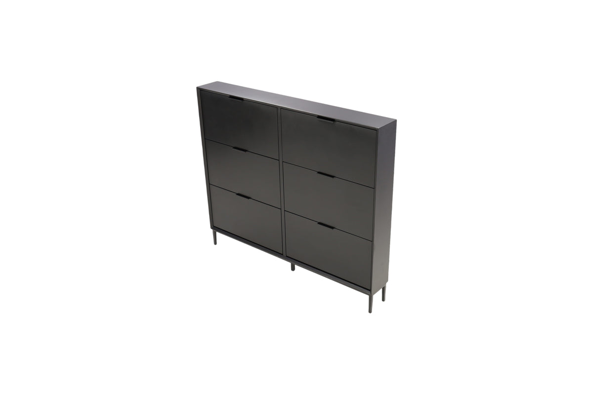Hokku Designs Black Manufactured Wood Shoe Storage